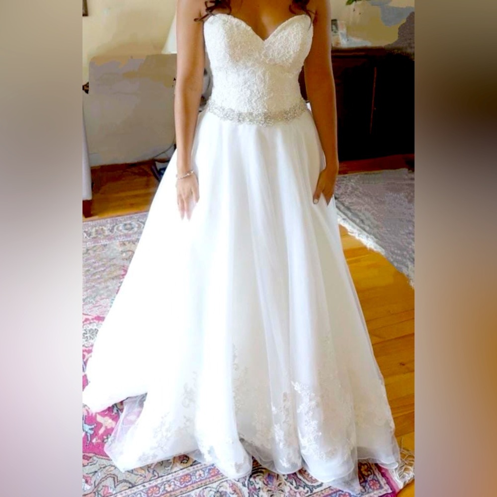 Eddy K wedding dress plus veil